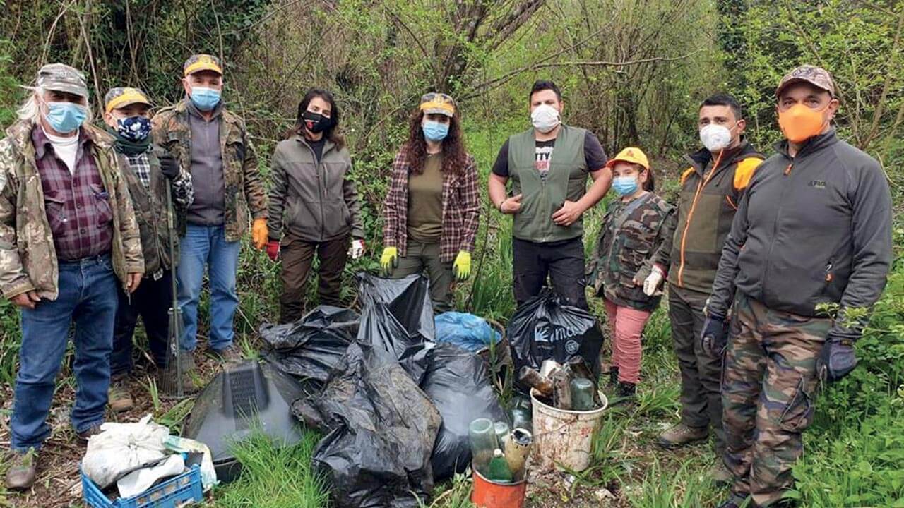 Foto di gruppo Cacciatori volontari