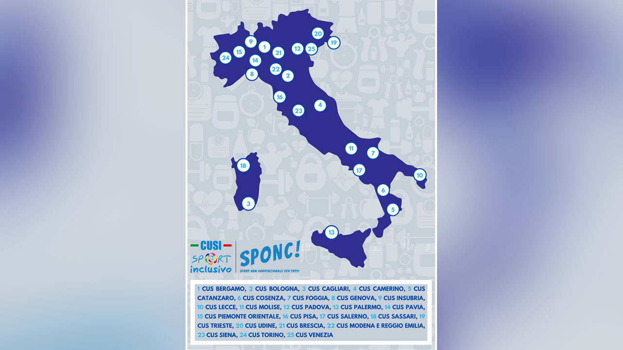 La “mappa” dei 25 CUS