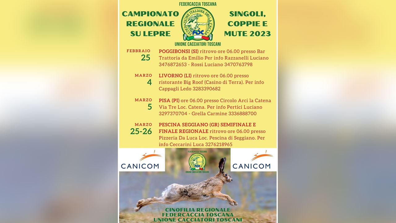 Campionato regionale seguita su lepre