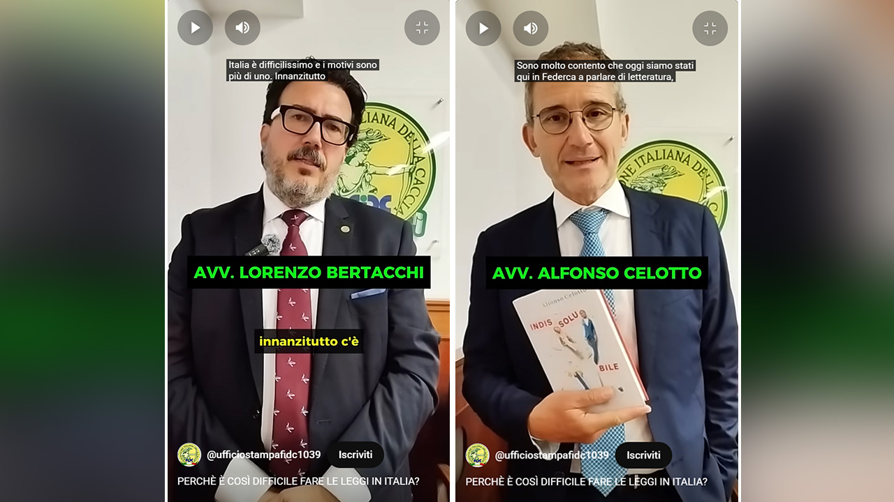 Alfonso Celotto e Lorenzo Bertacchi