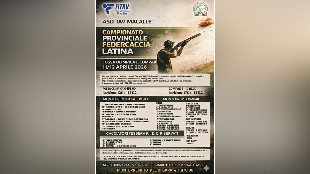 Campionato prov. Federcaccia Latina
