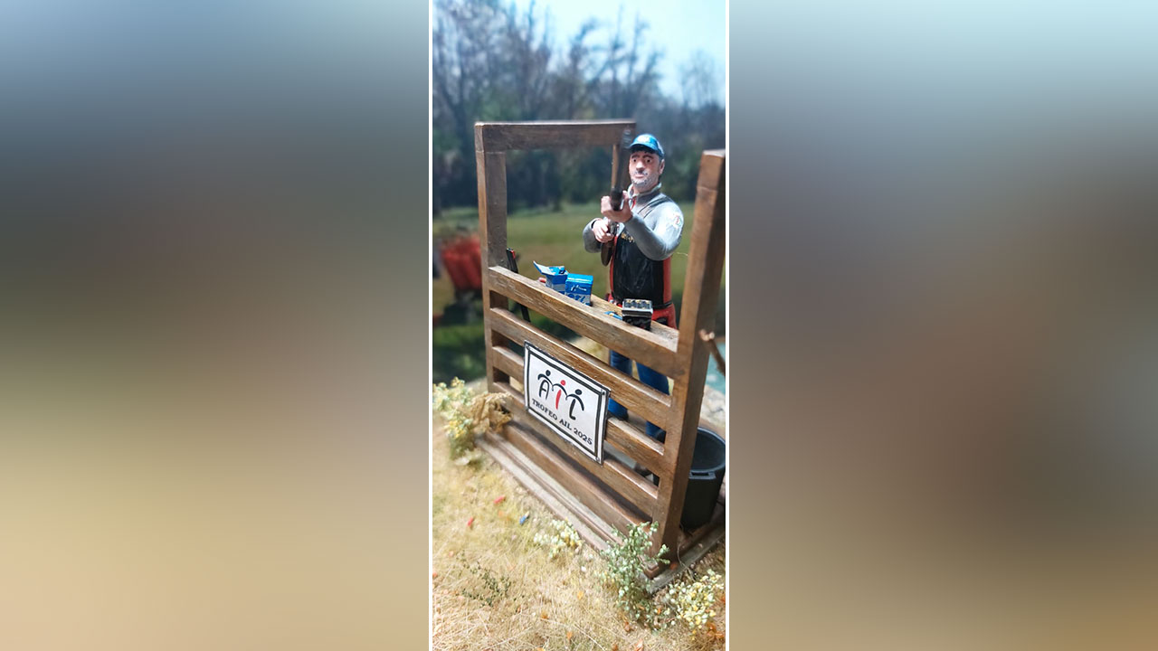 Autore di diorami sul compak sporting