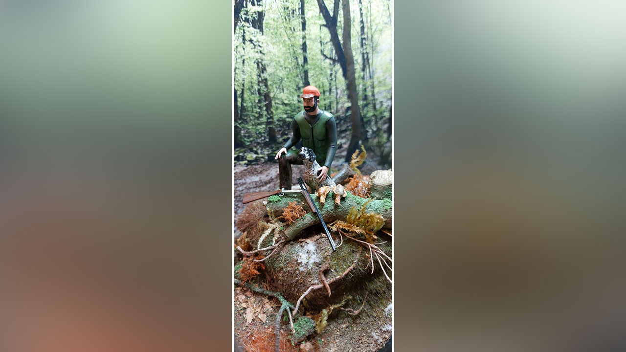 Autore di diorami sul compak sporting