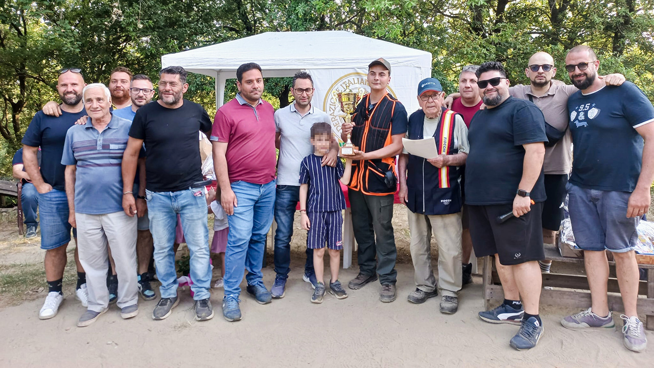 foto di gruppo trofeo percorso di caccia