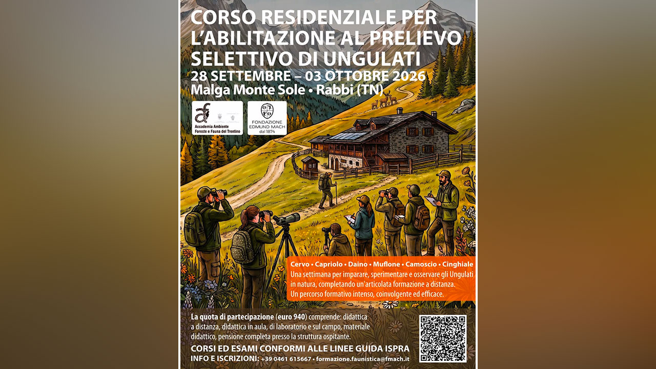 Corso abilitazione prelievo ungulati